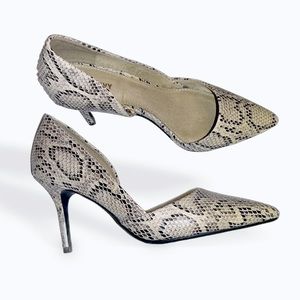 Old Navy Faux Snakeskin Heels 🐍